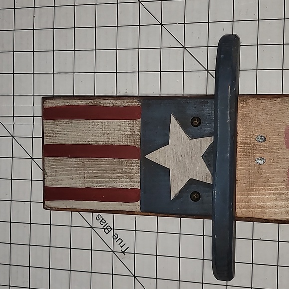 Americana Uncle Sam Hanging Wooden Decor, Pre-Loved - Picture 4 of 14